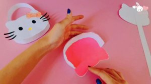 How to make paper handbag ? Hello kitty  Bag so cute ,? Origami Paper Bag ? Easy Paper Bag