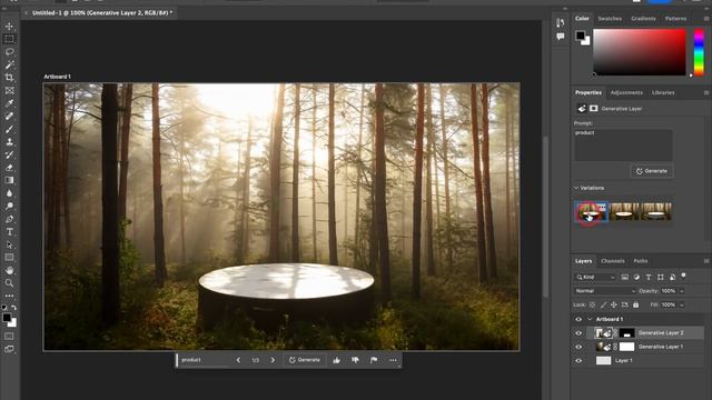 สอนติดตั้ง Photoshop BETA และ สอนใช้ AI photoshop (BETA) สร้างภาพพื้นหลังเพื่อตกแต่งภาพโปรโมทสินค้ смотреть онлайн