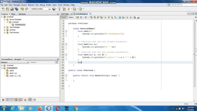 Java the complete Reference Ninth Edition (Chapter 7) Example (1) Overload Method смотреть онлайн