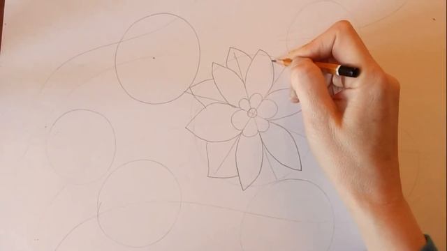 Рисование для детей 6-7 лет. Тема: Холодные цвета. "Цветы снежной королевы! Часть1 смотреть онлайн