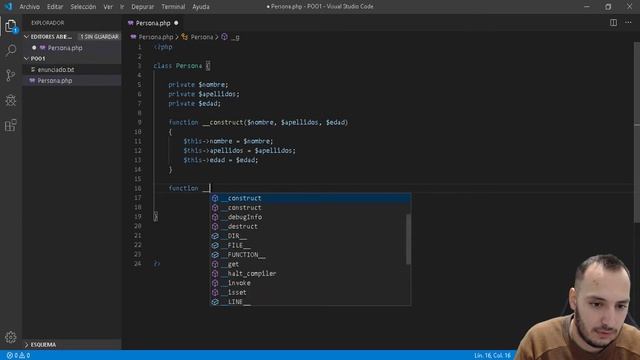 Ejercicios PHP - POO #1 - Personas смотреть онлайн