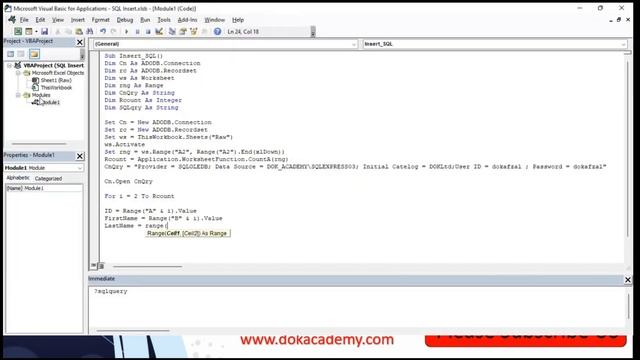 Export Excel to MS SQL Server Using VBA | How to import data from Excel to SQL Server using VBA смотреть онлайн