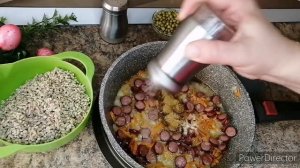 Теперь кашу готовлю только так / каша перловая с колбасками