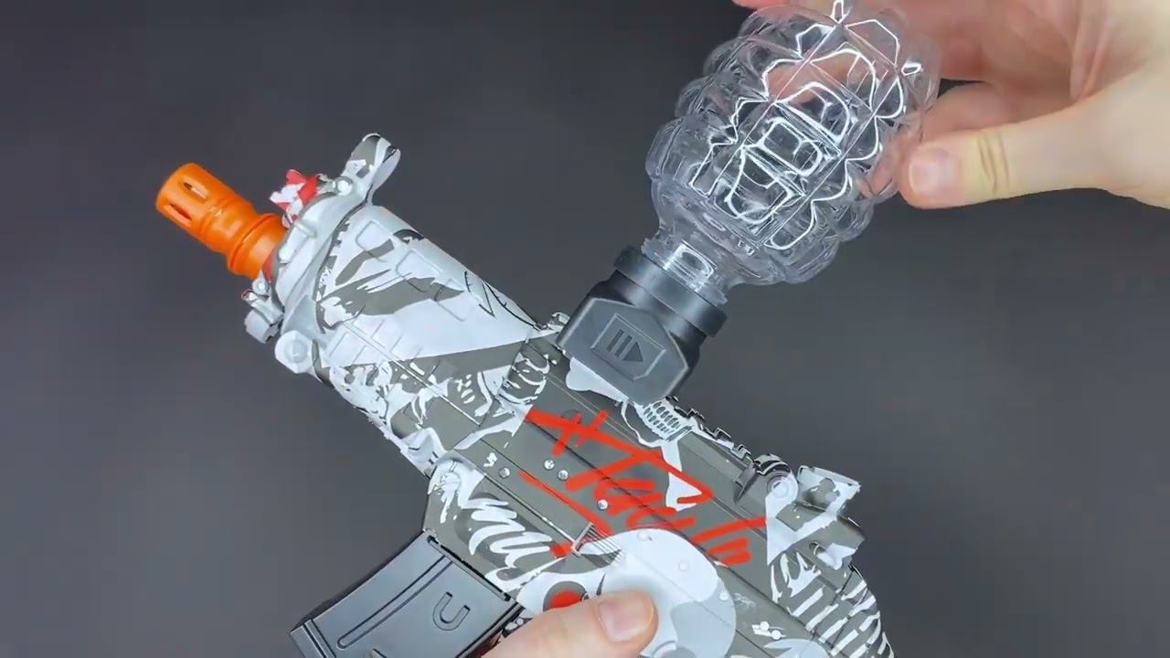 Обзор детского мини АК 102 белый граффити на орбизах смотреть онлайн