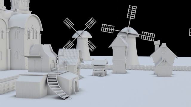 Blender 3d - 3d model church смотреть онлайн