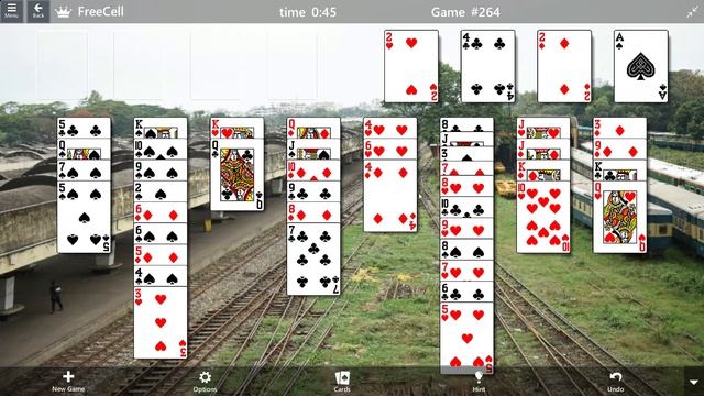 FreeCell Game #264 SOLVED Microsoft Solitaire Collection смотреть онлайн
