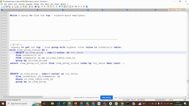 GROUP BY, aggregate functions and joins in WITH clause смотреть онлайн