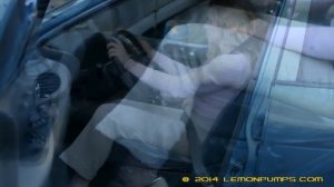 Blonde Having Car Trouble Pedal Pumping Revving (Full Clip)