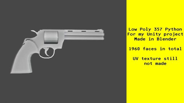 Low Poly .357 Python - Blender Showcase смотреть онлайн