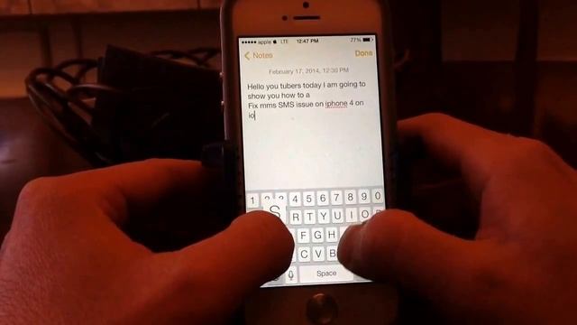 iOS 7 iPhone 4 SMS/MMS fix. смотреть онлайн