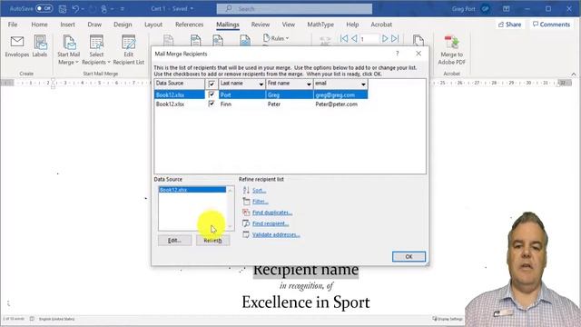 How to Mail Merge Word to PDF смотреть онлайн