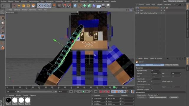 SpeedArt for Minecraft Cinema 4D and Photoshop CS6 By - FixGraphics смотреть онлайн