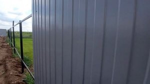 Соединение профлиста на заборах