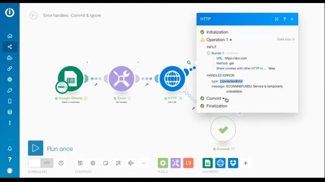 Error Handlers on Integromat | Part 3: Commit and Ignore Directives смотреть онлайн