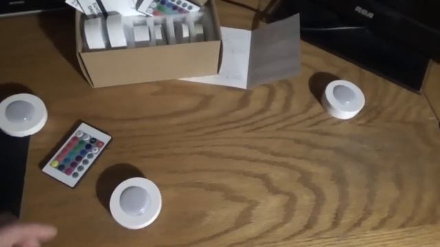 Package Arrived With 6 RGB LED Puck Lights W Remote Controls смотреть онлайн