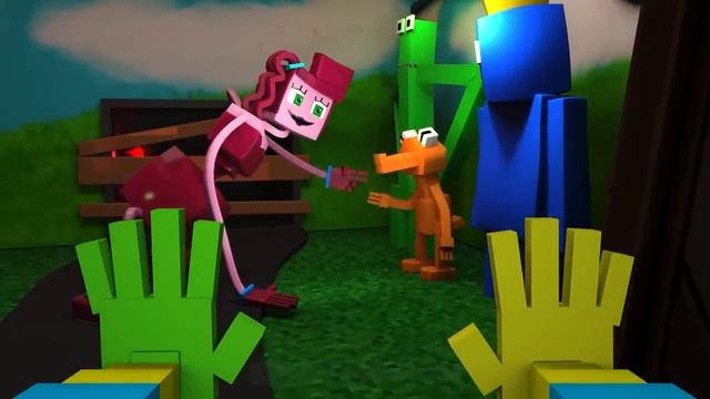 Poppy Playtime VS Rainbow Friends Roblox (Minecraft Animation) смотреть онлайн