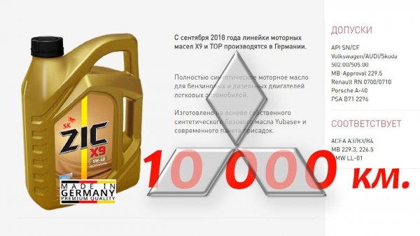 Тест моторного масла ZIC X9 5w40, SN/CF. Это видео заслуживает дизлайка!