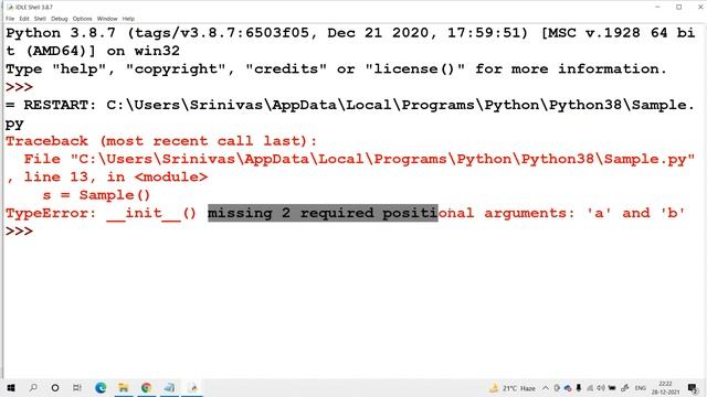 Constructor Overloading in Python is Possible or Not | OOP in Python | Constructor in Python | OOP смотреть онлайн