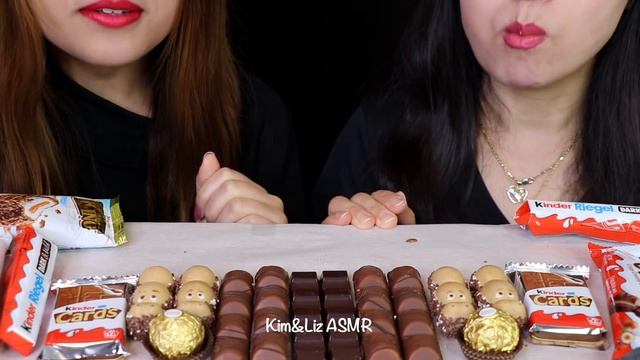 ASMR KINDER CHOCOLATE, NUTELLA, HAPPY HIPPO, MAXI KING, KINDER BUENO, KINDER COUNTRY, FERRERO 먹방