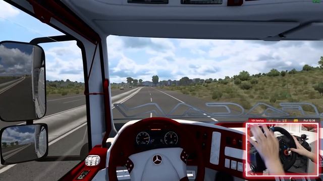 ANKARADAN İSTANBULA JETÇİLİK !!! MERCEDES AXOR 3240 ETS 2 MOD 1.42 [ Logitech G29 ] смотреть онлайн