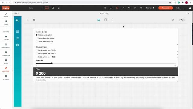 How to add an interactive calculator to DUDA.CO website builder? смотреть онлайн