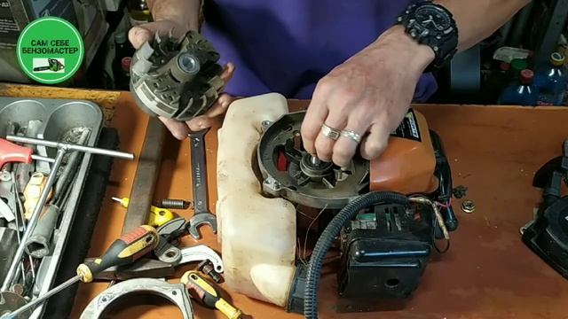 Бензокоса не запускается на "горячую". смотреть онлайн