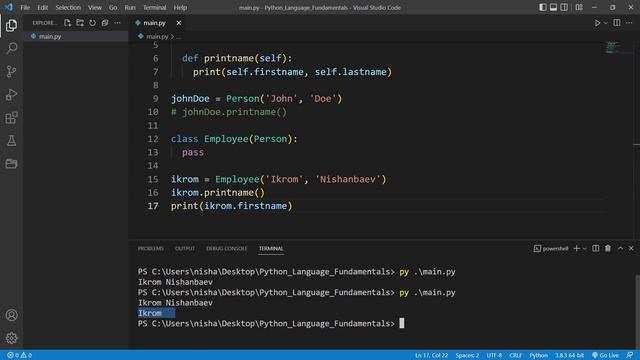 Python Tutorial for Beginners #32 - Python classes inheritance смотреть онлайн