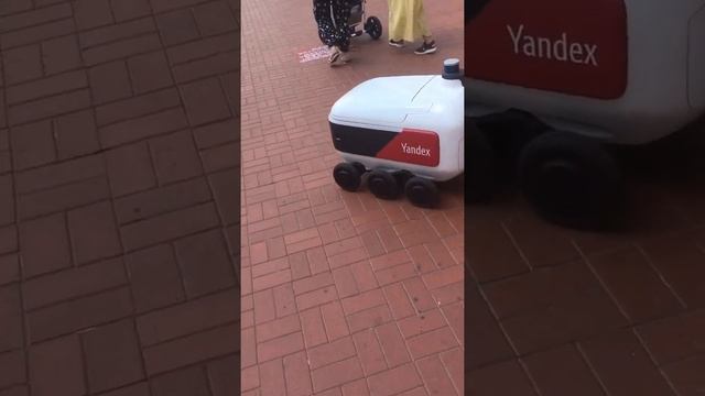 Робот бот Яндекс доставка еды Мурино Питер 2021 Санкт-Петербург смотреть онлайн