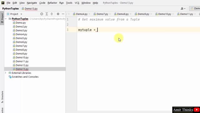 Get the maximum value from a Tuple in Python смотреть онлайн