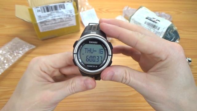 Спортивные и Водонепроницаемые SKMEI 1058 Пульсометр + Шагомер + Калории.. смотреть онлайн