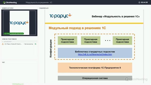 Модульность в решениях 1С смотреть онлайн