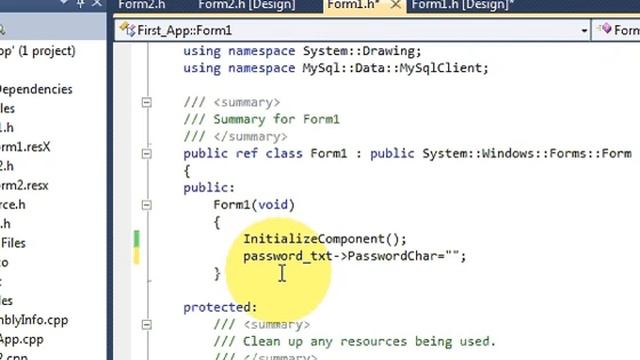 Visual C++ Tutorial 8 -Windows Forms Application: Password Protection using Textbox смотреть онлайн