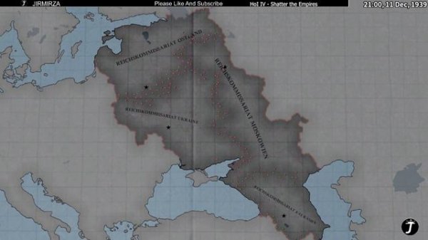 Reichskommissariat Battle Royale - Hoi4 Timelapse