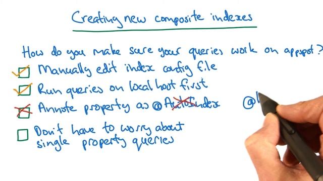 Creating New Composite Indexes - Developing Scalable Apps with Java смотреть онлайн