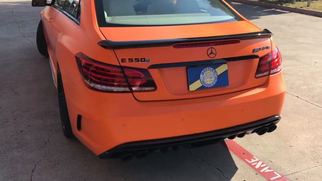 2015 Mercedes E-550 4.7 Twin Turbo with Kinney's Tunnel Ram Performance Exhaust смотреть онлайн