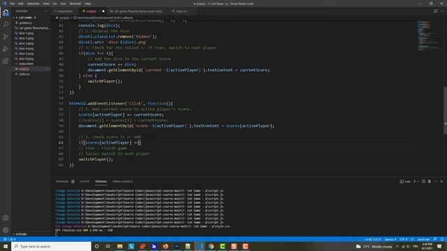 59- Holding Current Score - The DOM Manipulation In JavaScript - JavaScript Tutorial смотреть онлайн