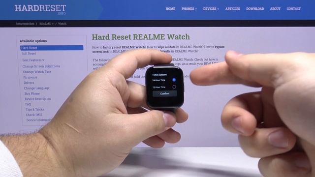 How to Change Time Format in REALME Watch – Clock Customization смотреть онлайн