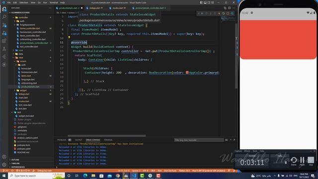 75 - product details ui part 1 ( Flutter & PHP & MYSQL Ecommerce Arabic) смотреть онлайн