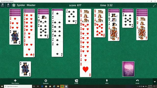 Microsoft Spider Solitaire 2 suits Quick one смотреть онлайн