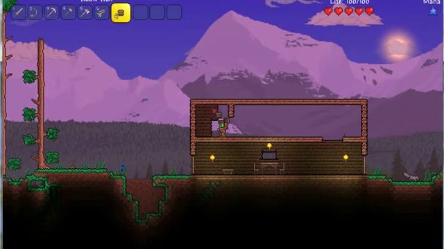 Terraria #1 зелёный гоблин замутил 3 ёх этажный дом смотреть онлайн