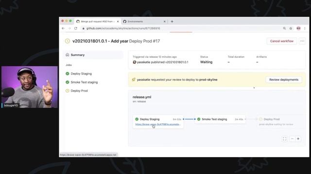 Getting Traction with GitHub Actions by Brian Douglas смотреть онлайн