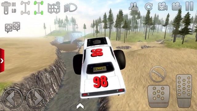 Off road Monster Truck driving #1 - Extreme Offroad Outlaws car game Android Gameplay смотреть онлайн