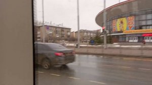 поездка на трамвае 5872 Пермь. 4 маршрут