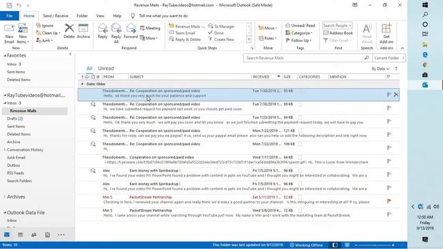 FIX !!!! Outlook Crashes upon Selecting Particular Folder смотреть онлайн