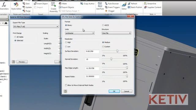 Exporting a 3D prototyping file (STL) from Autodesk Inventor 2011 смотреть онлайн