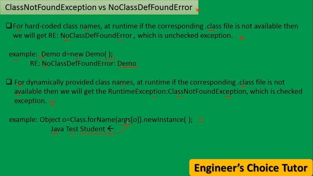 ClassNotFoundException vs NoClassDefFoundError || Java Interview Questions(2021) смотреть онлайн