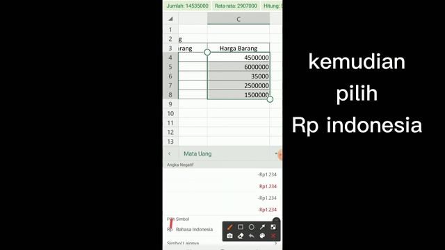 Cara Menggunakan Excel di Android || Cara Membuat Rp di Excel Hp смотреть онлайн