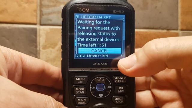 ICOM ID-52 Bluetooth Settings and Menu items смотреть онлайн