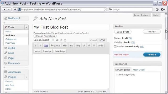 WordPress Tutorial For Uploading Image & Adding Text To Create A Post смотреть онлайн