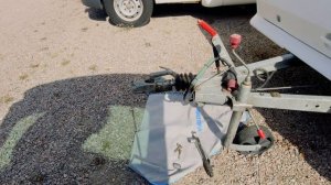 Замена амортизатора тормоза наката Al-ko в караване Adria